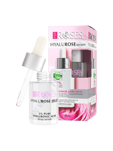 ХИАЛУРОНОВ ДРОП СЕРУМ ROSES HYALUROSE JELLY 30 мл NATURE OF AGIVA