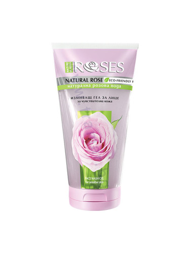 ИЗМИВАЩ ГЕЛ ЗА ЛИЦЕ ROSES ЗА ЧУВСТВИТЕЛНА КОЖА 150 мл NATURE OF AGIVA