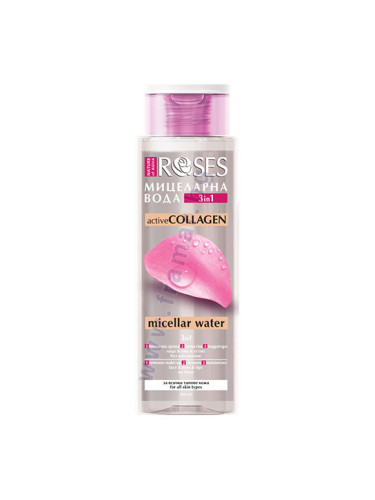 МИЦЕЛАРНА ВОДА ROSES ACTIVE COLLAGEN 3 В 1 400 мл NATURE OF AGIVA
