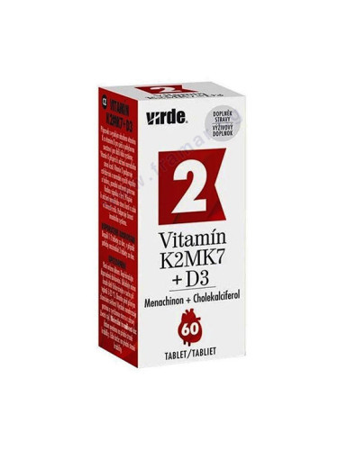 ВИРДЕ ВИТАМИН K2 + D3 таблетки * 60 
