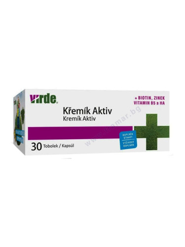 ВИРДЕ СИЛИЦИЙ АКТИВ + БИОТИН + ЦИНК + ХИАЛУРОНОВА КИСЕЛИНА капсули * 30 