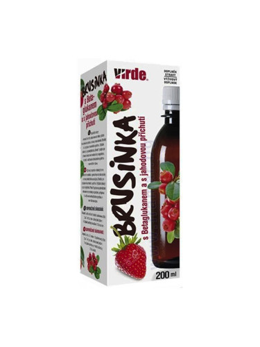 ВИРДЕ ЧЕРВЕНА БОРОВИНКА + БЕТА ГЛЮКАНИ ОТ РЕЙШИ сироп с вкус на ягода 200 мл 