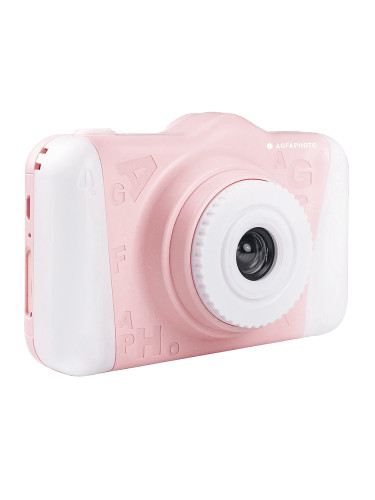 Детски дигитален видео и фотоапарат AgfaPhoto Realikids Cam 2 с фотофилтри, Розов