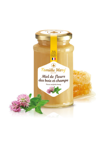 Miel de fleurs des bois et champs /Пчелен мед букет от полски и горски цветя и билки, 360 g Famille 