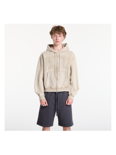 Суитшърт Patta Loopback Logo Zip Hooded Sweater UNISEX Irish Cream M