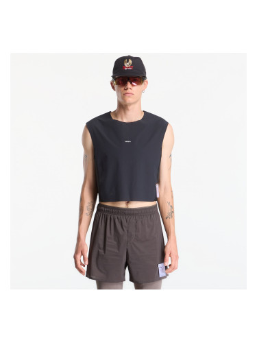Тениска Satisfy Justice Trail Cropped Muscle Tee Black S