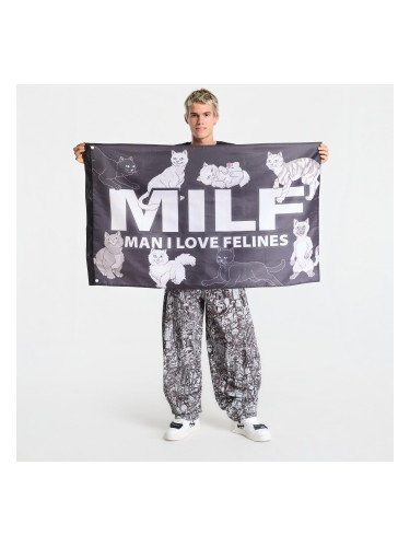 RIPNDIP Man I Love Felines Flag Black Universal