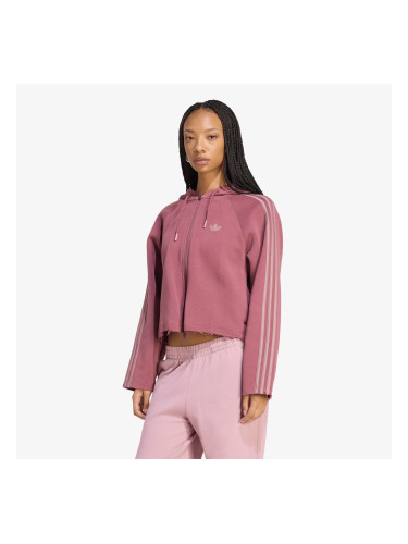 Суитшърт adidas SST 2.0 Cropped Hoody Quiet Crimson/ Wonder Oxide L