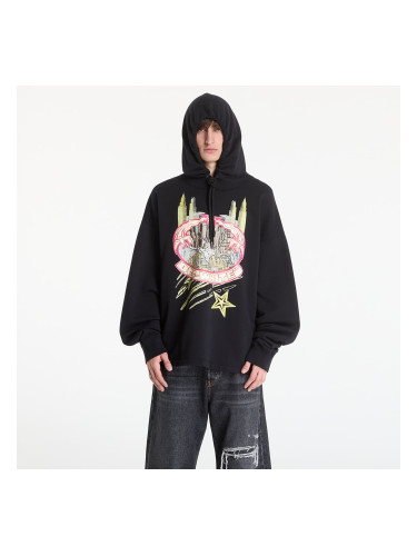 Суитшърт Off-White Big Frame Wrld Loose Hoodie Black XXL