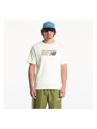 Тениска New Balance Athletics Premium Relaxed Chest Logo T-Shirt Angora S