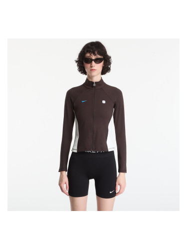 Суитшърт Nike Sportswear Women's Full-Zip Long-Sleeve Top Velvet Brown/ Sail S