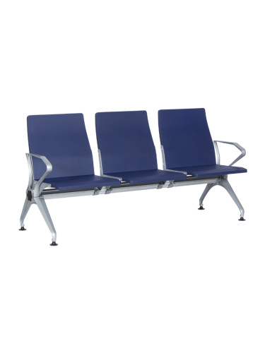 Посетителска пейка Sonata Blum CR-1036, 3 места, Синя
