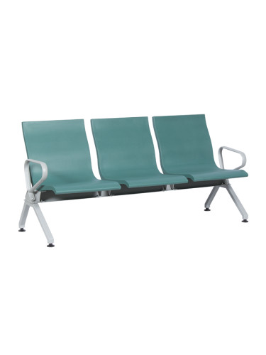 Посетителска пейка Sonata Blum CR-1037-3, Зелена, 3 места