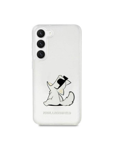 Гръб Karl Lagerfeld PC/TPU Choupette Eat Case за Samsung Galaxy S23 Plus - Прозрачен