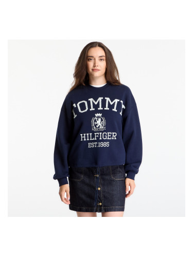 Суитшърт Tommy Hilfiger Varsity Crest Mdrn Sweatshirt Dark Night Navy XS