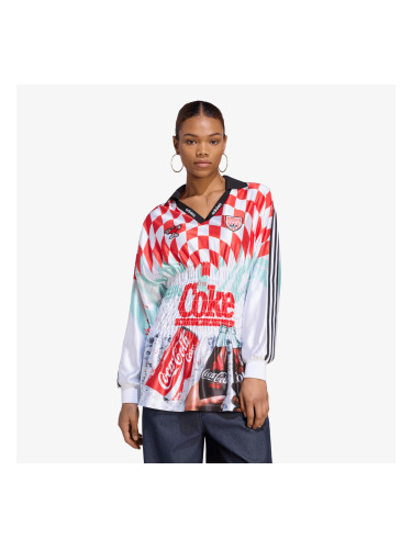 Фланелка adidas x Coca Cola Mash Up Smocked Jersey White/ Multicolor XL