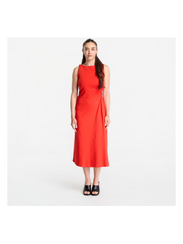 Облекло Tommy Hilfiger Interlock Knot Detail Dress Fire Red XS