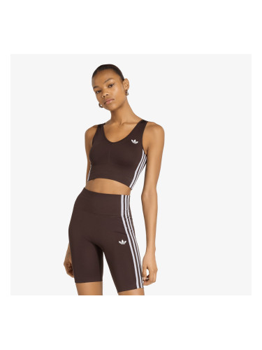 Сутиени adidas Essentials 3 Stripes Seamless Bralette Aurora Coffee L