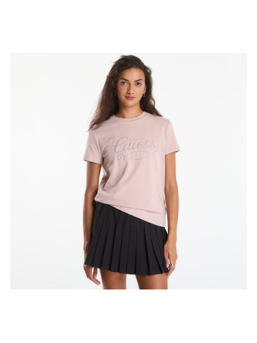 Тениска GUESS Syrma Cn Ss T-Shirt Soft Mauve XS