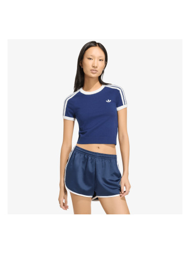 Тениска adidas Knitted T-Shirt Dark Blue/ White XL