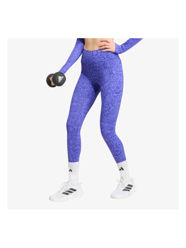 Легени adidas Optimé Primelift Snake 7/8 Leggings Solar Purple/ Pure Purple L