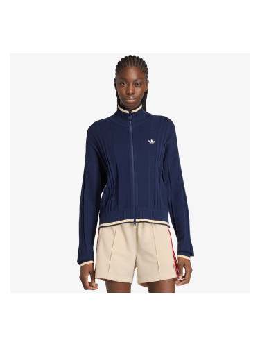 Пуловер adidas Cable Knit Firebird Track Top Night Indigo XS