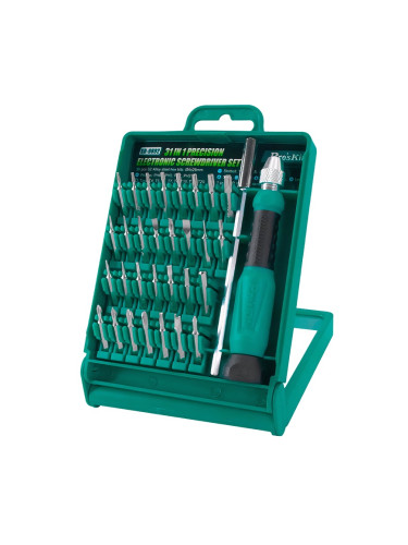 Комплект отвертка с битове, 31 части, SD-9802, PRO'S KIT