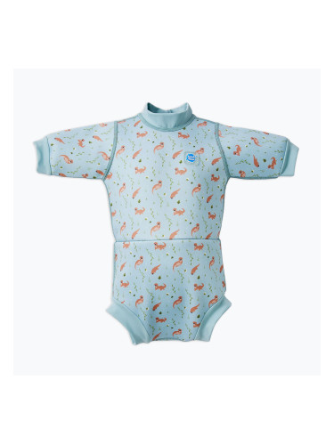 Детски неопренов костюм за плуване Splash About Happy Nappy playful otters