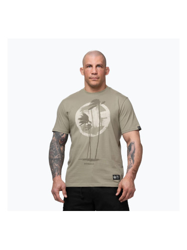 Мъжка тениска Pitbull Palms light grey harbour