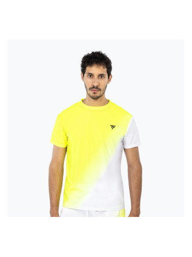 Мъжка тениска/фланелка за тенис Tecnifibre X-Loop Tee white/yellow