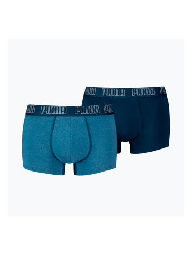 Мъжки боксерки PUMA Everyday Trunk 2 чифта light blue melange
