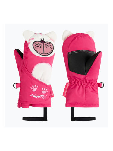 Детски скиорски ръкавици ZIENER Lanimalo-Z pop pink