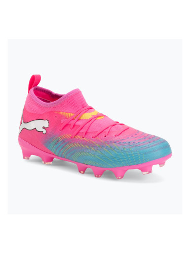 Детски футболни обувки PUMA Future 9 Match FG/AG Jr poison pink/puma wht/sun stream/bright aqua/puma blk