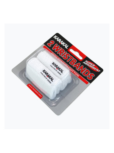 Хавлиен накитник Karakal Wristband 2 бр. white