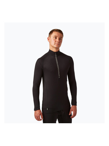Мъжки термален суитшърт Surfanic Bodyfit Zip Neck black