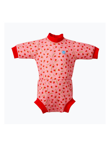 Детски неопренов костюм за плуване Splash About Happy Nappy strawberry field