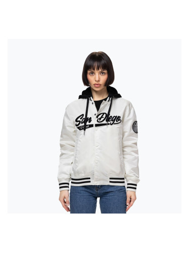 Дамско яке Pitbull Angela San Diego Hooded Varsity off white