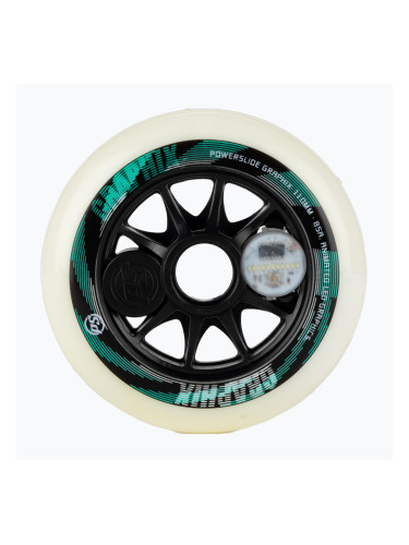 Powerslide Graphix Right колела за ролери бели 905344