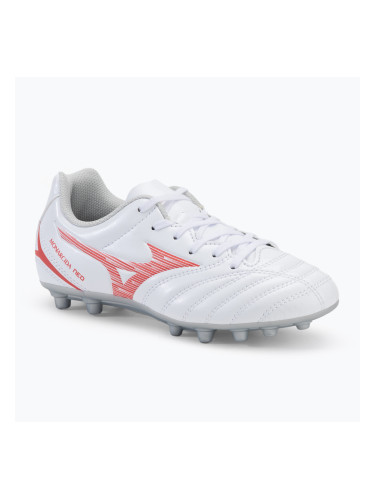 Детски футболни обувки Mizuno Monarcida Neo III Select AG white/radiant red
