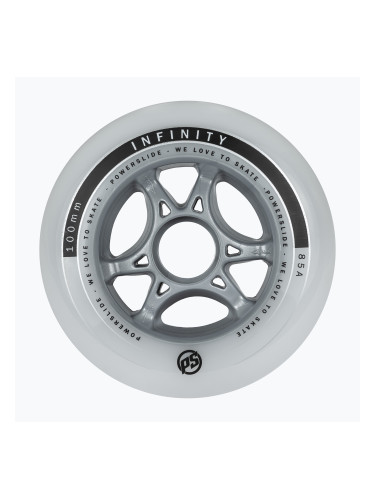 Powerslide Infinity II колела за ролери 100mm/85A 4 бр. бели 905224