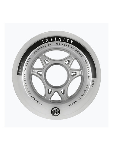 Powerslide Infinity II колела за ролери 80mm/85A 4 бр. бели 905228