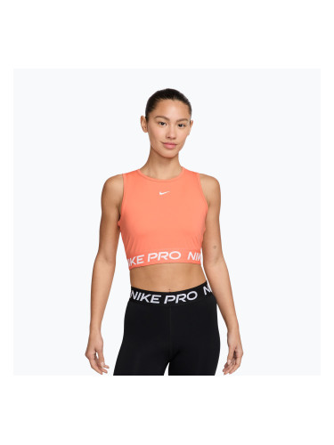 Дамски тренировъчен топ Nike Pro Dri-Fit crimson bliss/white