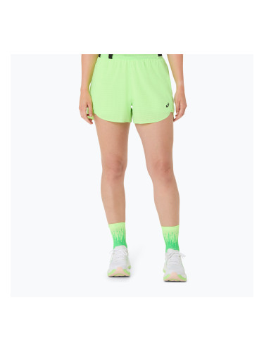 Дамски шорти за бягане ASICS Metarun Split illuminate green