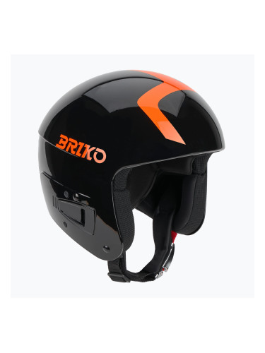 Детска скиорска каска Briko Vulcano FIS 6.8 JR shiny black/orange