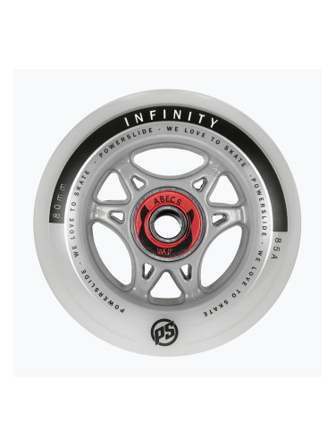 Колела за ролери Powerslide Infinity 80 RTR ABEC9/Spacer 4 бр. grey