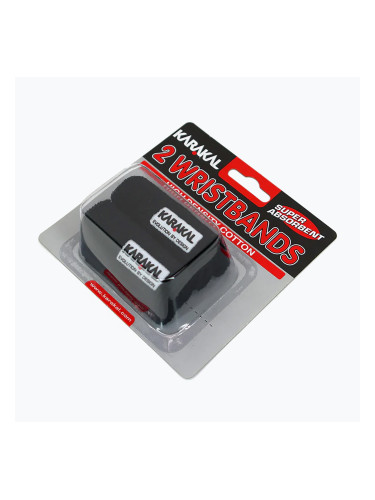 Хавлиен накитник Karakal Wristband 2 бр. black