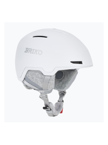 Скиорска каска Briko Yuki matt shiny white/silver