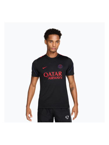 Мъжка футболна фланелка Nike Paris Saint-Germain Strike Soccer Dri-Fit black/hyper royal/global red/global red