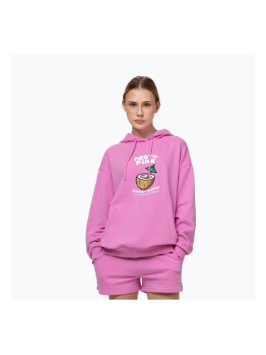 Дамски суитшърт Pitbull Rest In Pink Hooded ice pink
