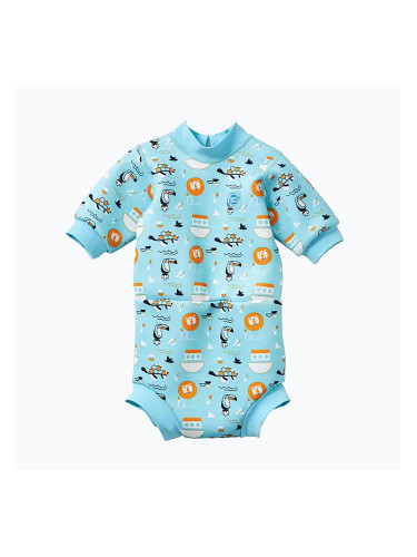 Детска пяна за плуване Splash About Happy Nappy Noah's Ark 1mm blue HNWNOAL